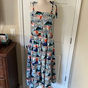 Oliphant tie strap button midi Pacifica